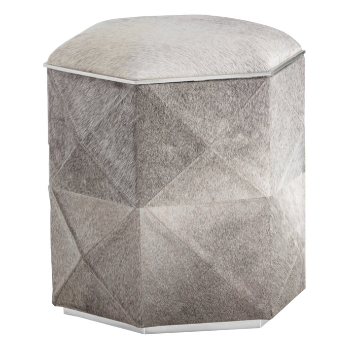 Sunpan Ashanti Genuine Cowhide Storage Ottoman