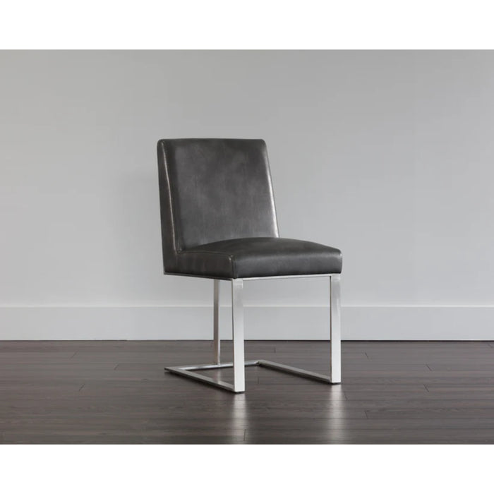 Sunpan Dean Dining Chair - Stainless Steel