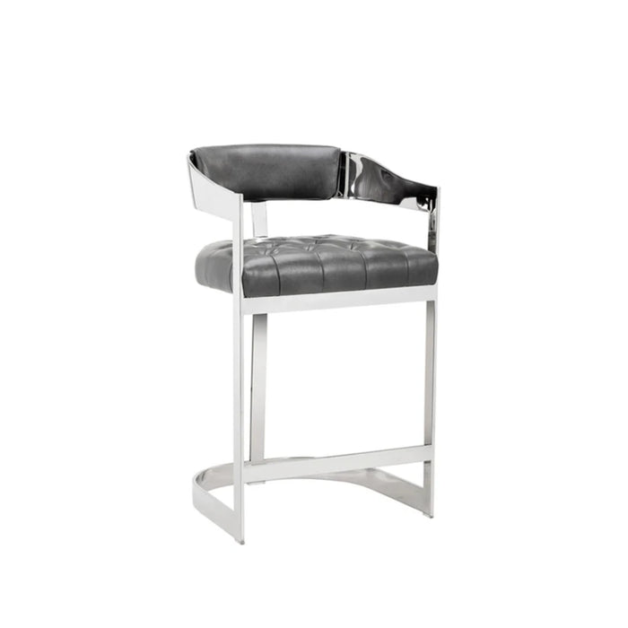 Sunpan Beaumont Stainless Steel Counter Stool