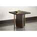 Sunpan Lars Rectangular Oak Veneer Wood Side Table 