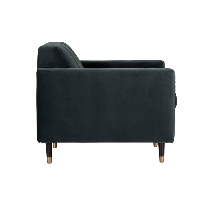 Sunpan Yosi Green Fabric Modern Armchair