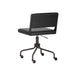 Sunpan Davis Black Faux Leather Swivel Office Chair 