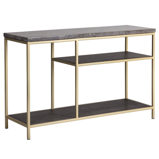 Sunpan Arden Sustainable Grey Marble Top Console Table 