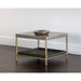 Sunpan Arden Sustainable Square Marble Top Side Table