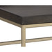 Sunpan Arden Sustainable Rectangular Marble Top Stone Coffee Table 