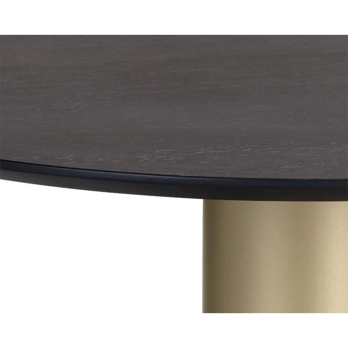 Sunpan Monaco Sustainable Round Wood Top Coffee Table