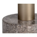 Sunpan Monaco Round Grey Marble Base End Table