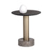 Sunpan Monaco Round Grey Marble Base End Table