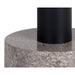 Sunpan Monaco Round Grey Marble Base End Table