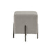 Sunpan Heston Dorset Platinum Grey Fabric Ottoman 