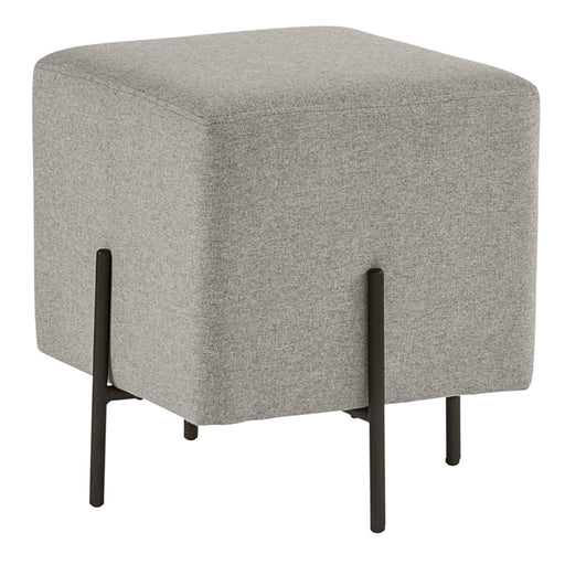 Sunpan Heston Dorset Platinum Grey Fabric Ottoman 