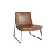 Sunpan Anton Faux Leather Modern Lounge Chair