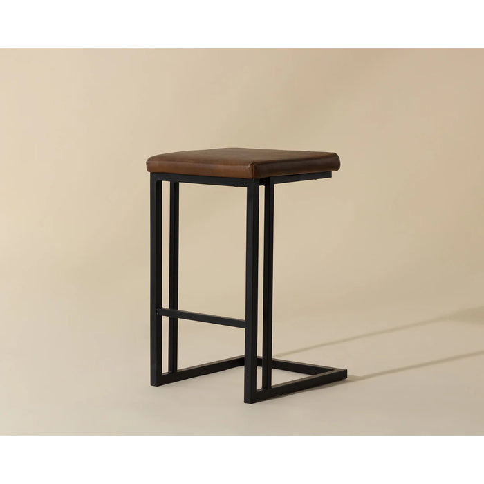 Sunpan Boone Black Counter Stool (set of 2)