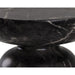 Sunpan Lucida Round Marble Look Concrete End Table