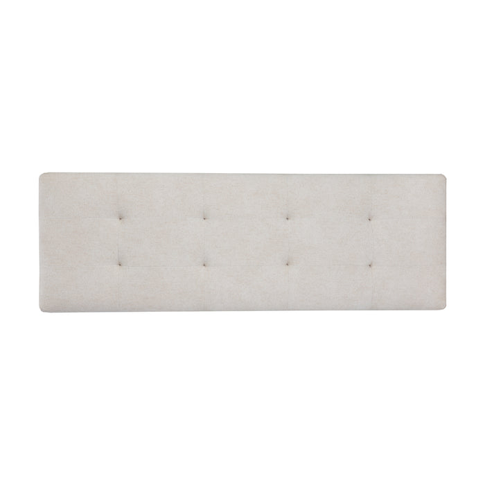 Sunpan Maverick Eclipse White Fabric Bench