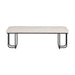 Sunpan Maverick Eclipse White Fabric Bench