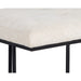 Sunpan Maverick Eclipse White Fabric Bench