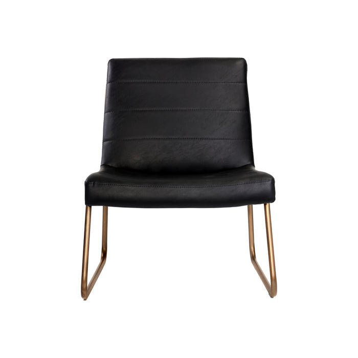 Sunpan Anton Faux Leather Modern Lounge Chair