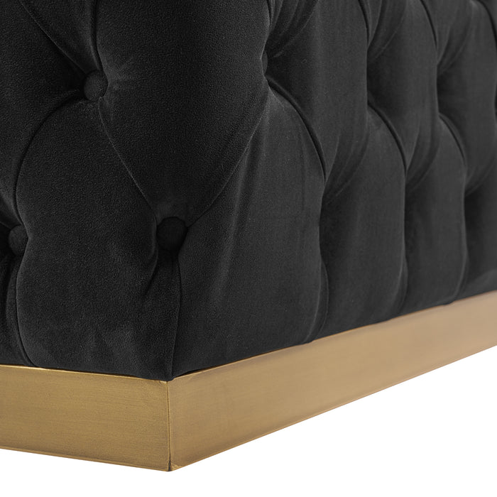 Sunpan Babette Tufted Polyester Fabric Bench