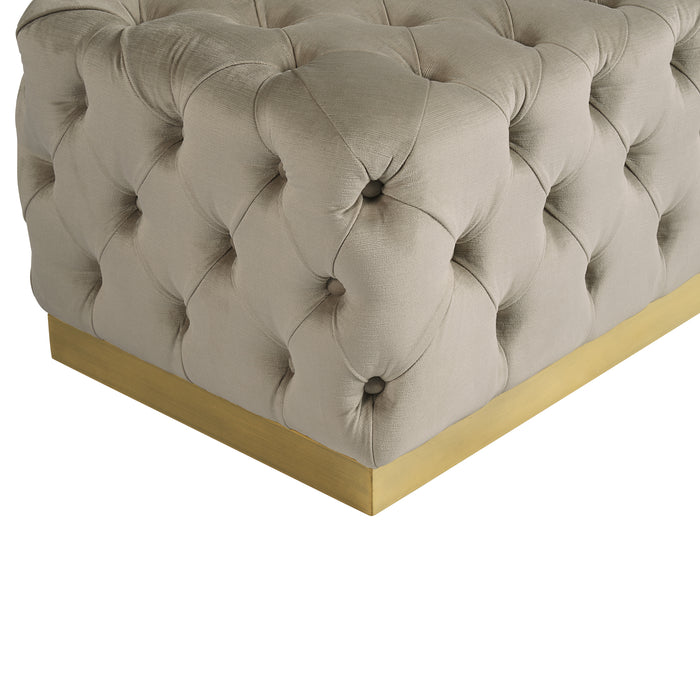 Sunpan Babette Tufted Polyester Fabric Bench