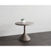 Sunpan Adonis Round Grey Pedestal Concrete Coffee Table 