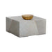 Sunpan Kyson Block Grey Sealed Concrete Coffee Table 