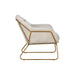 Sunpan Watts Bravo Cream Modern Lounge Chair