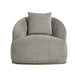 Sunpan Astrid Grey Velvet Fabric Modern Armchair 