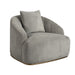 Sunpan Astrid Grey Velvet Fabric Modern Armchair 