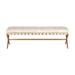 Sunpan Kenji Faux Leather Tufted Bench