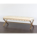 Sunpan Kenji Faux Leather Tufted Bench