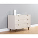 Sunpan Celine White Acacia Wood Dresser 