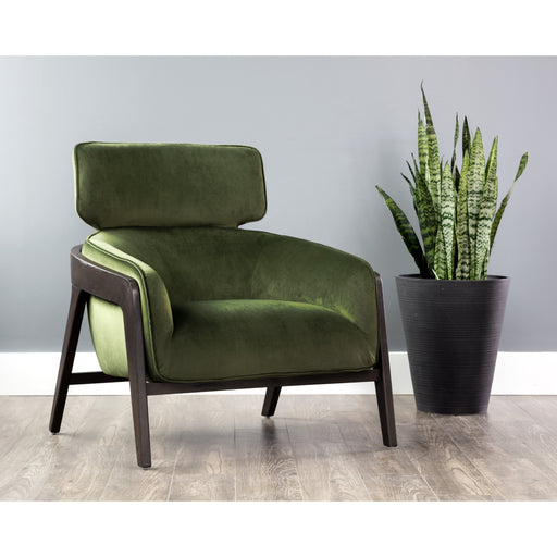 Sunpan Maximus Polyester Fabric Modern Lounge Chair