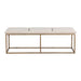 Sunpan Alley Burnished Brass Base Bench