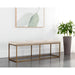 Sunpan Alley Burnished Brass Base Bench