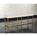 Sunpan Alley Burnished Brass Base Bench