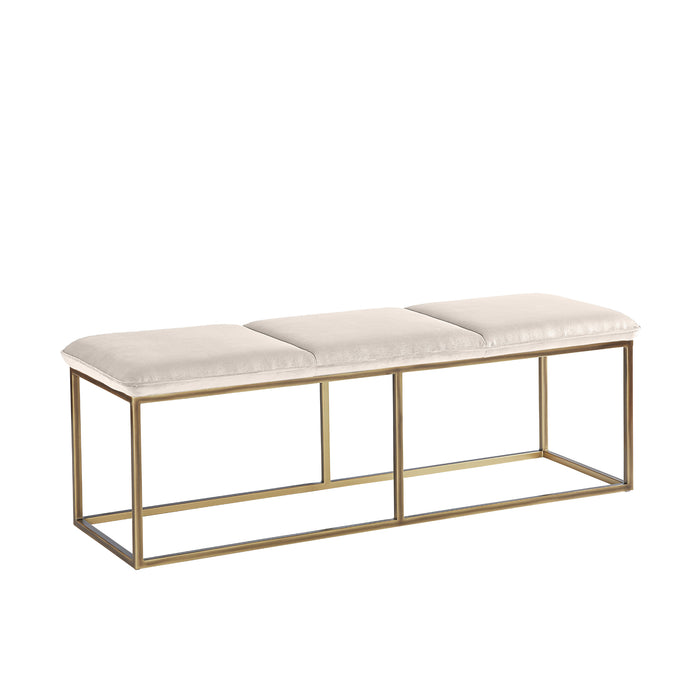 Sunpan Alley Burnished Brass Base Bench