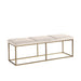 Sunpan Alley Burnished Brass Base Bench