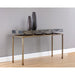 Sunpan Toreno Handcrafted Gold Iron Base Console Table 