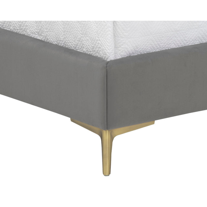 Sunpan Cairo King Bed Frame Antonio Porcelain Upholstered 