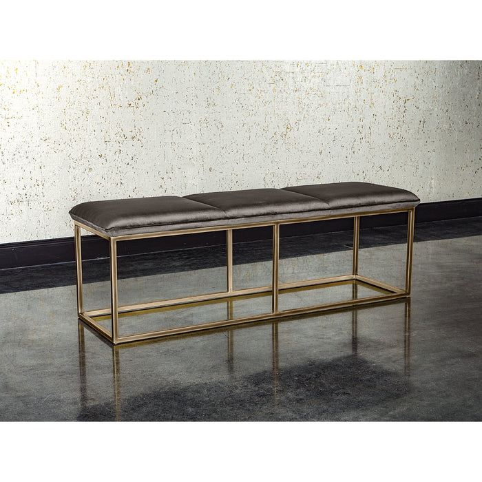 Sunpan Alley Burnished Brass Base Bench