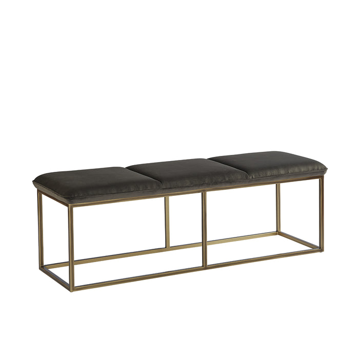 Sunpan Alley Burnished Brass Base Bench