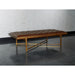 Sunpan Kayla Vintage Cognac Faux Leather Bench