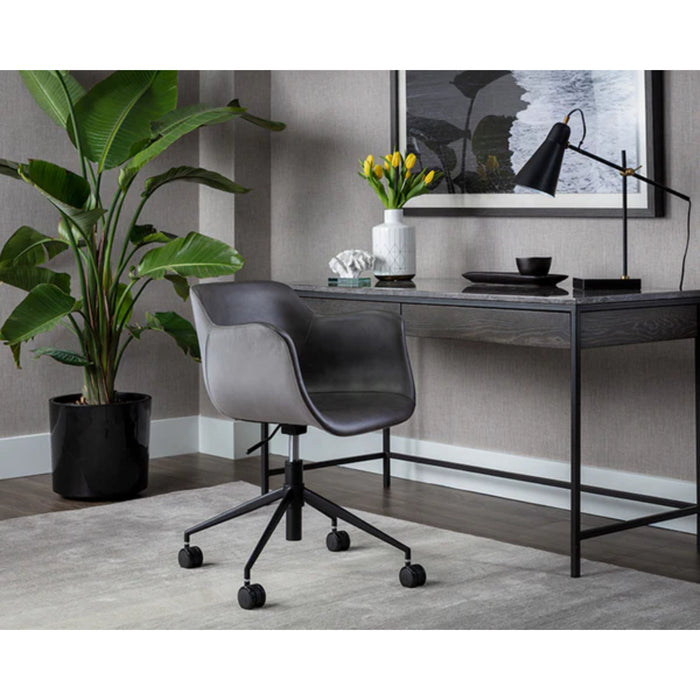 Sunpan Modern Stamos Desk and Owen Chair Office Set