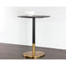 Sunpan Ikon Massie Black Marble Bar Table 