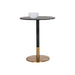 Sunpan Ikon Massie Black Marble Bar Table 