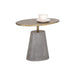 Sunpan Kadin Oval Galvanized Steel Top Side Table