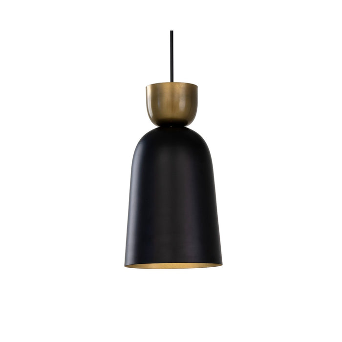 Sunpan Danica Industrial Black Iron Pendant Light