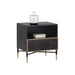 Sunpan Markwood Black Solid Mango Wood Nightstand