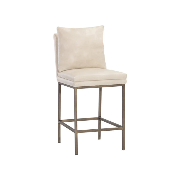 Sunpan Paige White Counter Stool